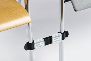 Reihenverbinder mit auswechselbarer Nummerierung