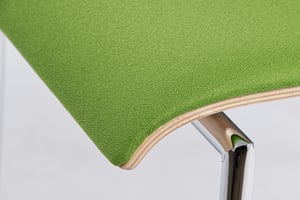 Das Sitzpolster ist hochwertig verarbeitet