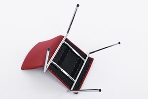 Ansicht vom Stuhlgestell von unten