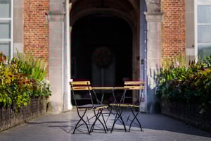 Klapptisch und Stühle Amsterdam sind aufeinander abgestimmt