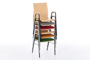 Die Sitzflächen liegen nicht direkt aufeinander es werden Druckstellen im Polster vermieden