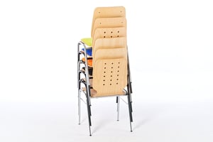 Hohe Stuhklstapel zeichnen den Atlanta aus