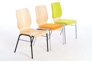 Unsere verschiedenen Atlanta Stühle können innderhalb der Modfellfamilie kombiniert werden