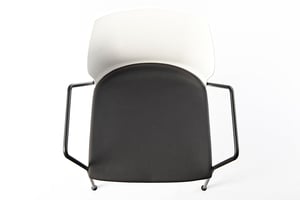 Unser Kunststoffschalenstuhl Berlin AL SP in der Draufsicht