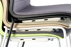 Der Stapelschutz schützt vor tiefen Macken in der Polsterung