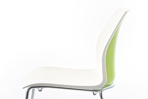 Unsere Kunststoffschalenstühle Berlin sind auch 2farbig erhältlich