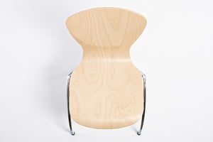 Unser Holzschalenstuhl Binz in der Draufsicht