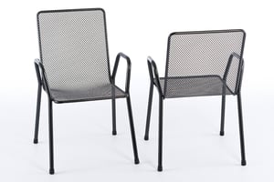 Neben der robusten Verarbeitung strahlen diese Outdoor Stapelstühle eine dezente Eleganz aus