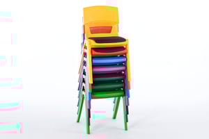 Hoch gestapelt benötigen die Granada KIDS wenig Platz