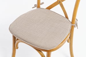 Das optionale Sitzpolster ist gemütlich