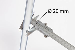 Unsere gepolsterten Havanna AL SP RP Armlehnenstühle haben ein Gestelldurchmesser von 20 mm
