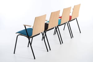 Auch als Stuhlreihen von hinten ein schönes Design