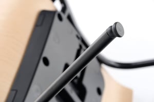 Die Havanna VP Polsterstühle beseitzen einen soliden Metallrahmen aus Stahlrundrohr mit dauerhaft schwarzer Pulverbeschichtung in der Grundversion