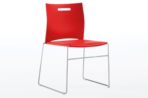 Unser hochwertiger Kufenstuhl Ibiza kann optional mit einem handlichen Griffloch in der Rückenlehne bestellt werden