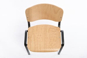 Der Holzstuhl Iso in der Draufsicht