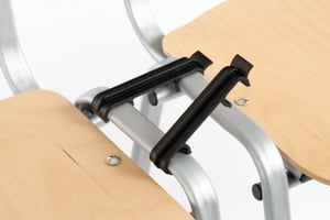 Die Reihenverbinder lassen sich bei Bedarf schnell anbringen