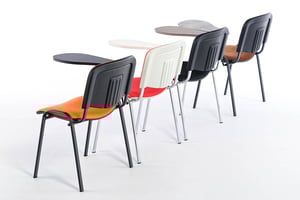 Die Collegestühle können farblich passend zu ihrem Raum bestellt werden
