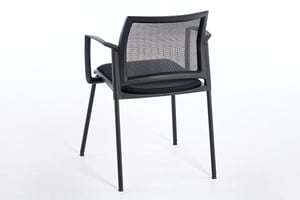 Auch von hinten macht unser Besucherstuhl London AL eine sehr gute Figur