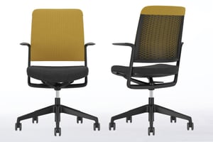 Die abnehmbare Rückenpolsterung kann in verschiedenen Farben gewählt werden