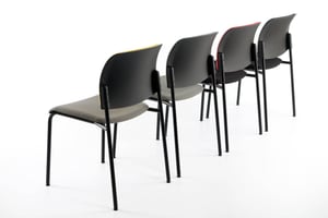 Perfekt als Stuhlreihen für Besucherbereiche