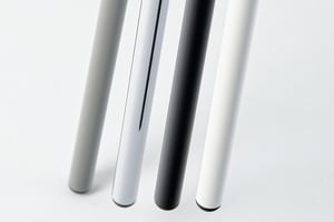 Unsere Armlehnenstühle Mailand sind in verschiedenen Gestellfarben konfigurierbar