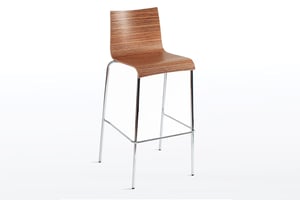 Barhocker mit Holz- oder Laminatsitzschale Barhocker mit Holz- oder Laminatsitzschale