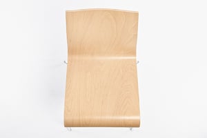Unser Holzschalenstuhl Mailand HO in der Draufsicht