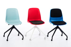 Auch mit Sitzpolster oder Sitz- und Rückenpolster erhältlich