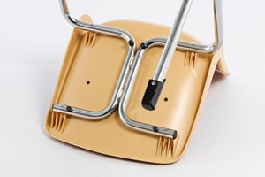 Das Stuhlgestell ist hochwertig verarbeitet