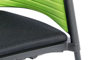 Die Polster sind fomstabil und sauber verarbeitet