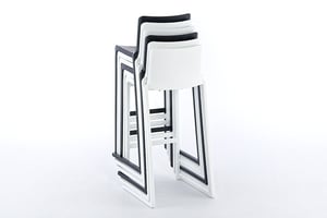 Stapelbar - der Melbourne-Barhocker
