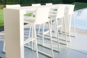 Die Melbourne Stühle und Hocker sind sehr pflegeleicht