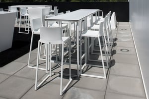 Die robusten Outdoorhocker sind für jeden Außeneinsatz geeignet