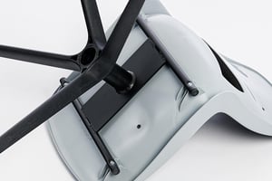 Das Drehgestell ist hochwertig verarbeitet