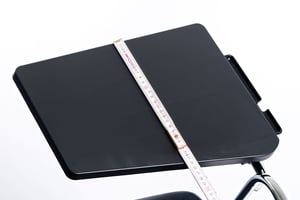 Die Fläche ist großzügig zum Schreiben bemessen