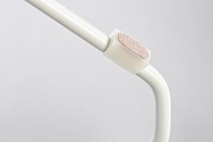 Die Farbe des Gleiters ist passend zu der Gestellfarbe