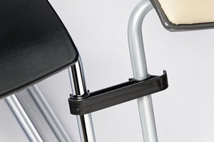Der Reihenverbinder kann ganz leicht an und abgeklickt werden