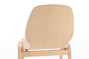 Hochwertige Verarbeitung von Holzschale und Gestell