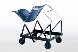 Mit dem Transportrollwagen schnell und einfach zu transportieren