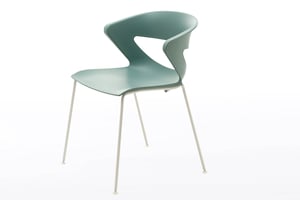 Der Kunststoffschalenstuhl Pisa ist sehr pflegeleicht