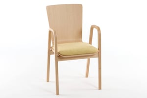 Die abgerundete Sitzfläche verhindert Druckstellen im Beinbereich