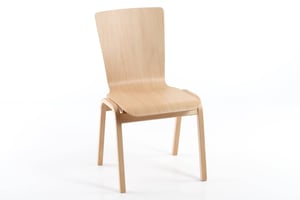 Die Sydney-Stühle haben eine abgerundete Sitzfläche Die Sydney-Stühle haben eine abgerundete Sitzfläche