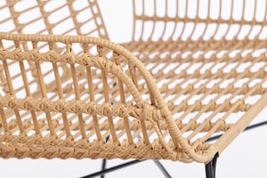 Die hochwertige Verarbeitung der Sylt Bank ist hier gut zu erkennen