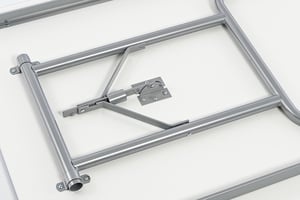 Der Mechanismus der Klapptische ist sehr durchdacht