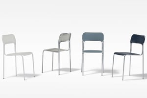 Der Stapelstuhl Togo sieht sehr edel aus