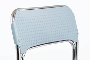 Die Rückenlehne mit dem Muster