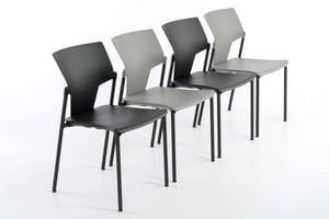 Unsere pflegeleichten Vegas Stühle sind die perfekten Besucherstühle