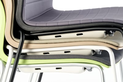 Der Stapelschutz schützt vor tiefen Macken in der Polsterung