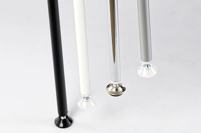 Verschiedene Gestellfarben können bei unserem Collegestuhl Berlin ST gewählt werden