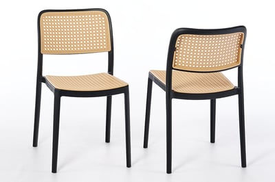 Unser Stapelstuhl Neapel von vorne und hinten